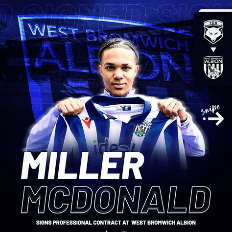 Miller McDonald signs professional contract at West Bromwich Albion