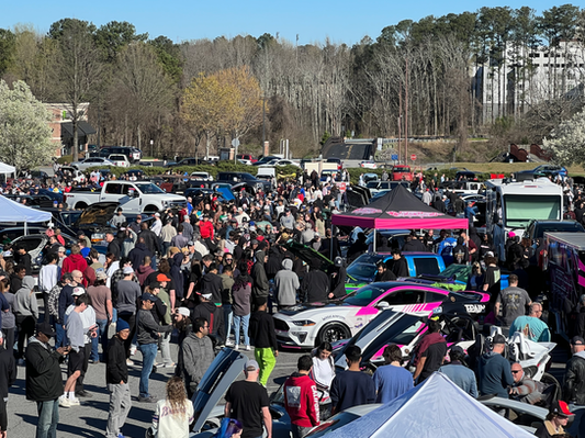 caffeine and octane sponsor tent