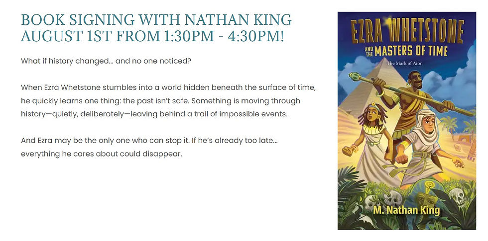 First Book Signing!
