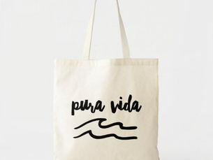 Top 5! Pura Vida Wave Costa Rica Tote Bag