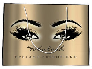 Best Price! Eye Lash Sepia Gold Makeup Glitter Beauty Cosmetic Large Gift Bag
