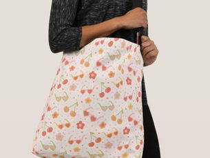 Top 10! Funky Sunglasses Cute Cherry Daisy Y2K Retro Print Crossbody Bag