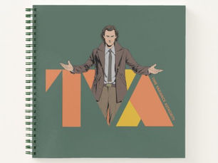 Hot Deals! Loki Time Variance Authority Letter Graphic Notebook