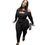Thumbnail: Sexy Women Backless Off Shoulder Top and Pants Two Piece Set