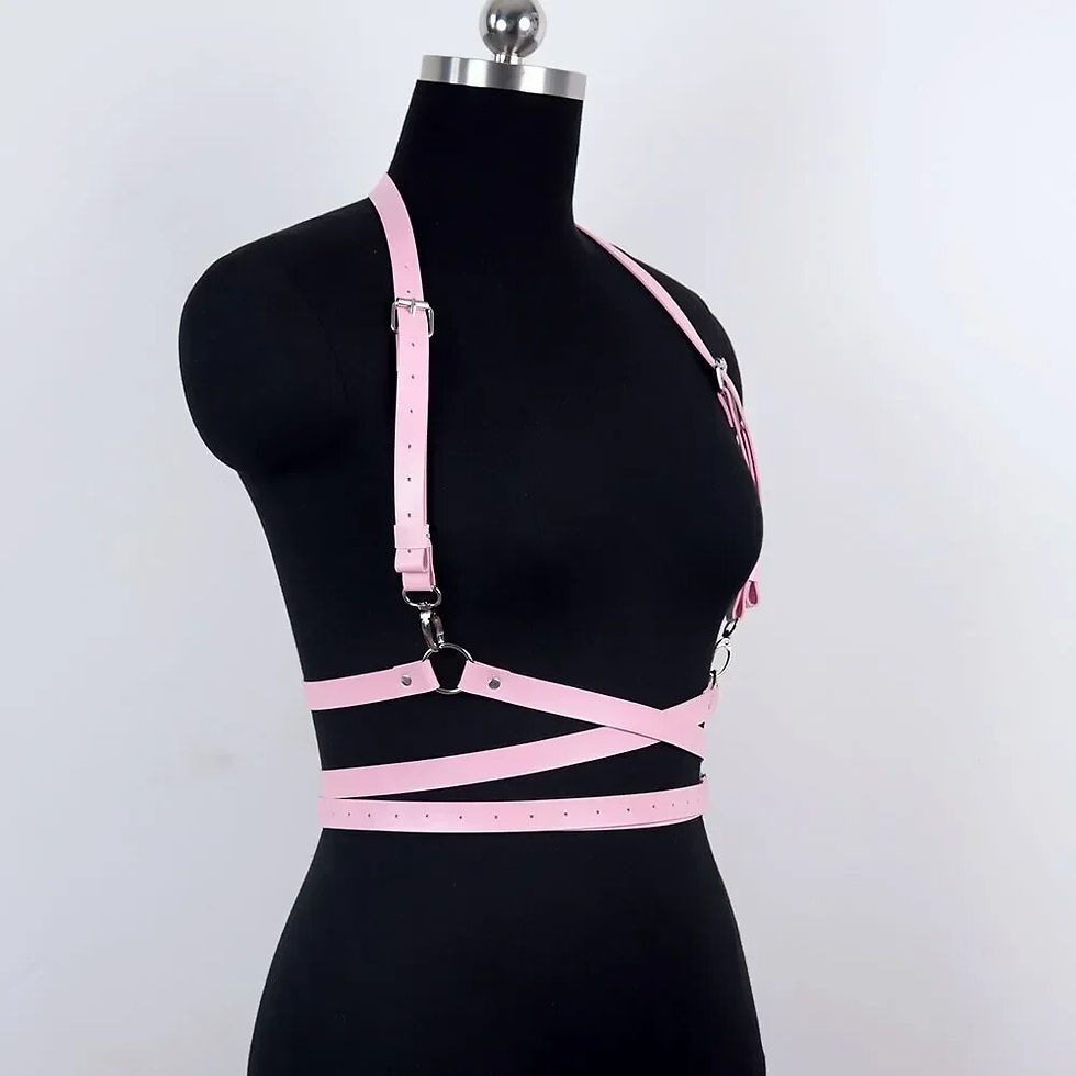 Thumbnail: Handmade PU Faux Leather Leather Harness Belts 
