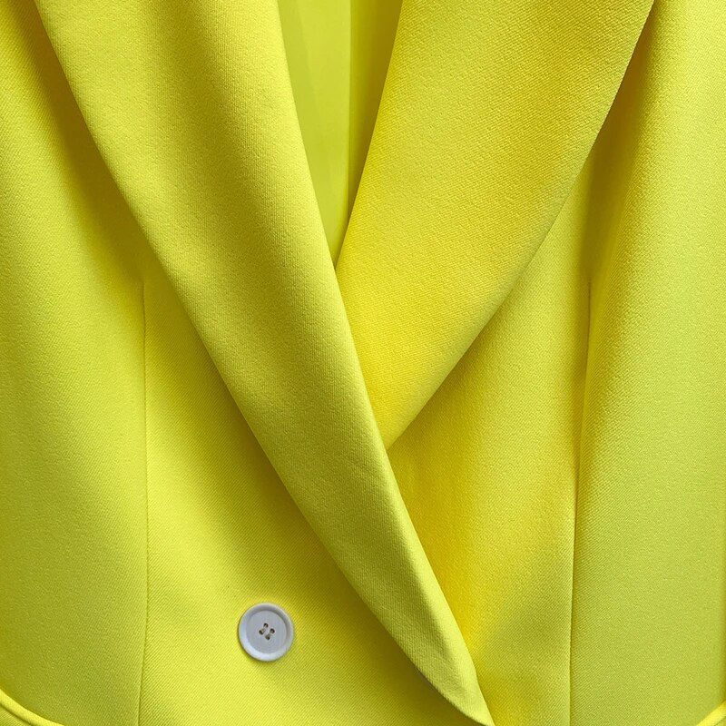 Thumbnail: Notched Long Sleeve Casual Large Size Blazer