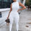 Thumbnail: Sleeveless  Zippered Slim Jumpsuit 
