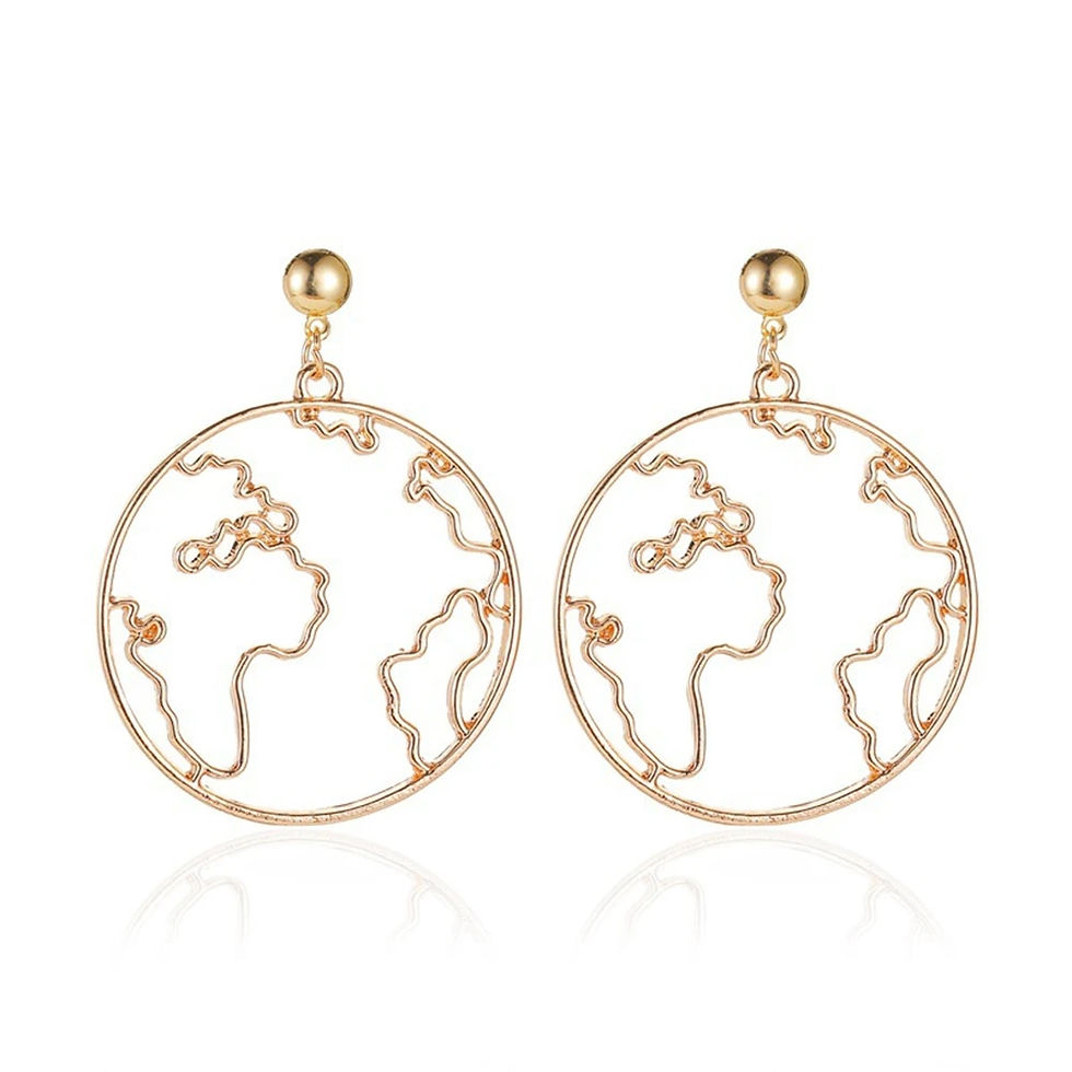 Thumbnail: Bohemian Long Unique Natural Real Leaf Earrings 