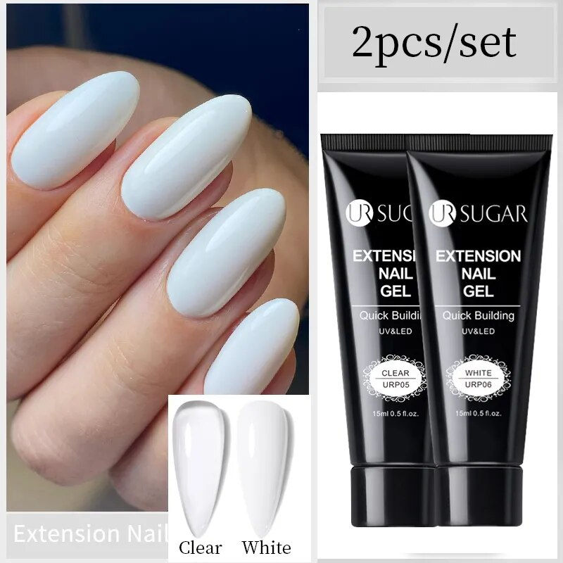 Thumbnail: 15ml Extension Quick Building Hard Gel Acrylic Polish 2 Piece Contruction Set
