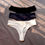 Thumbnail: 3 Pcs Seamless Ribbed Cotton Thongs
