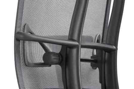 Miniature : Appui lombaire réglable siège ergonomique de bureau noir SAIL GT