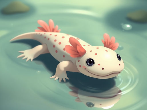 Fun Facts About Axolotls + Common Questions and Cartoons