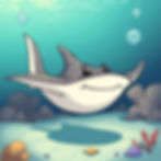 happy cartoon stingray