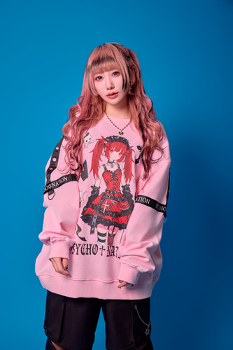 寝田ルネ×PSYCHO NATION(サイコネーション) パンクトレーナー 寝田ルネ×PSYCHO NATION (サイコネーション) デビルトレーナー