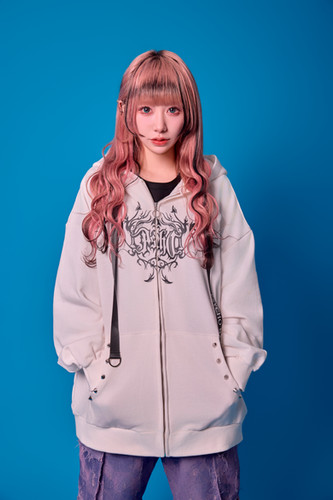 PSYCHO NATION × 寝田ルネ コラボ 3WAY デビル パーカー PSYCHO NATION × 寝田ルネ コラボ 3WAY デビル パーカー - メルカリ