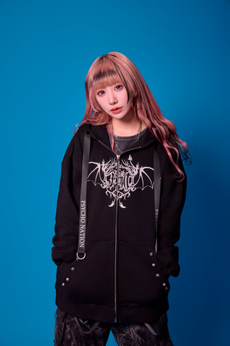 PSYCHO NATION】× 寝田ルネ コラボ デビルZIPパーカー (715202