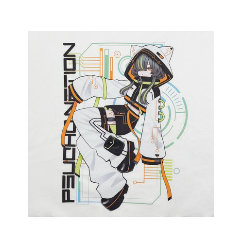 PSYCHO NATION】× 寝田ルネ サイバープルパーカー (725205