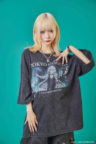 P.N UNDERGROUND×東京喰種】鈴屋什造ダメージTEE (735622