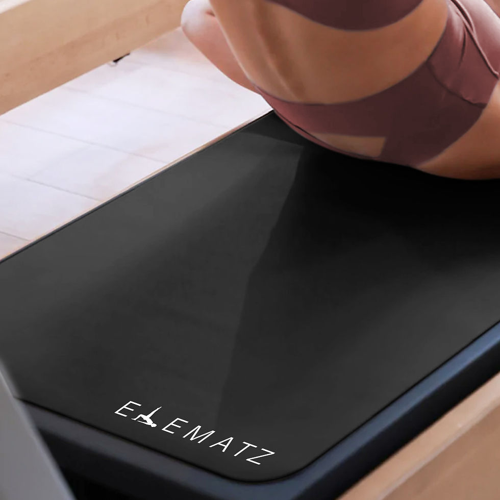 Thumbnail: Black pilates reformer mat