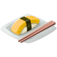 sushi met ei
