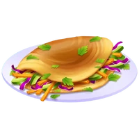 kleurrijke omelet