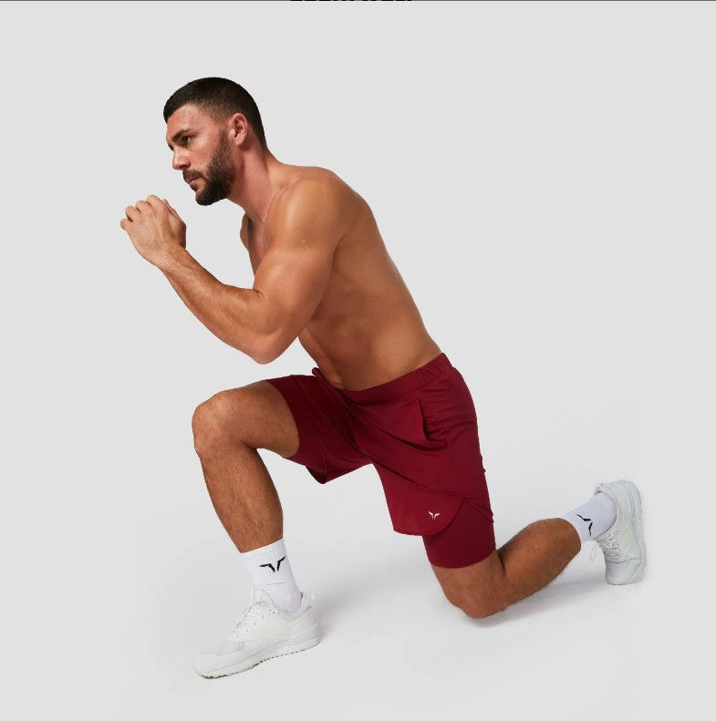 Thumbnail: Core mesh 2 in 1 shorts - Red/Black