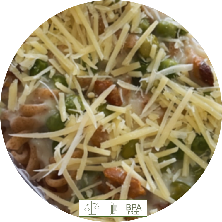 Macarrão Integral ao molho Parisiense com Bacon Saudável 350g