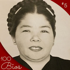 Portrait of Amalia Chilin Castro, a San Francisco nurse in WW2