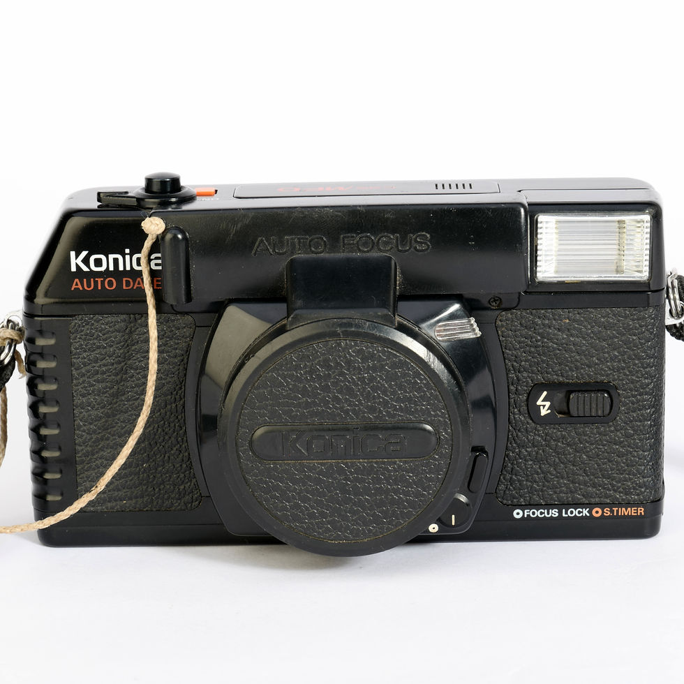 Thumbnail: Konica C35 MFD Auto Date 35mm Film Camera | Autofocus Point & Shoot with Flash