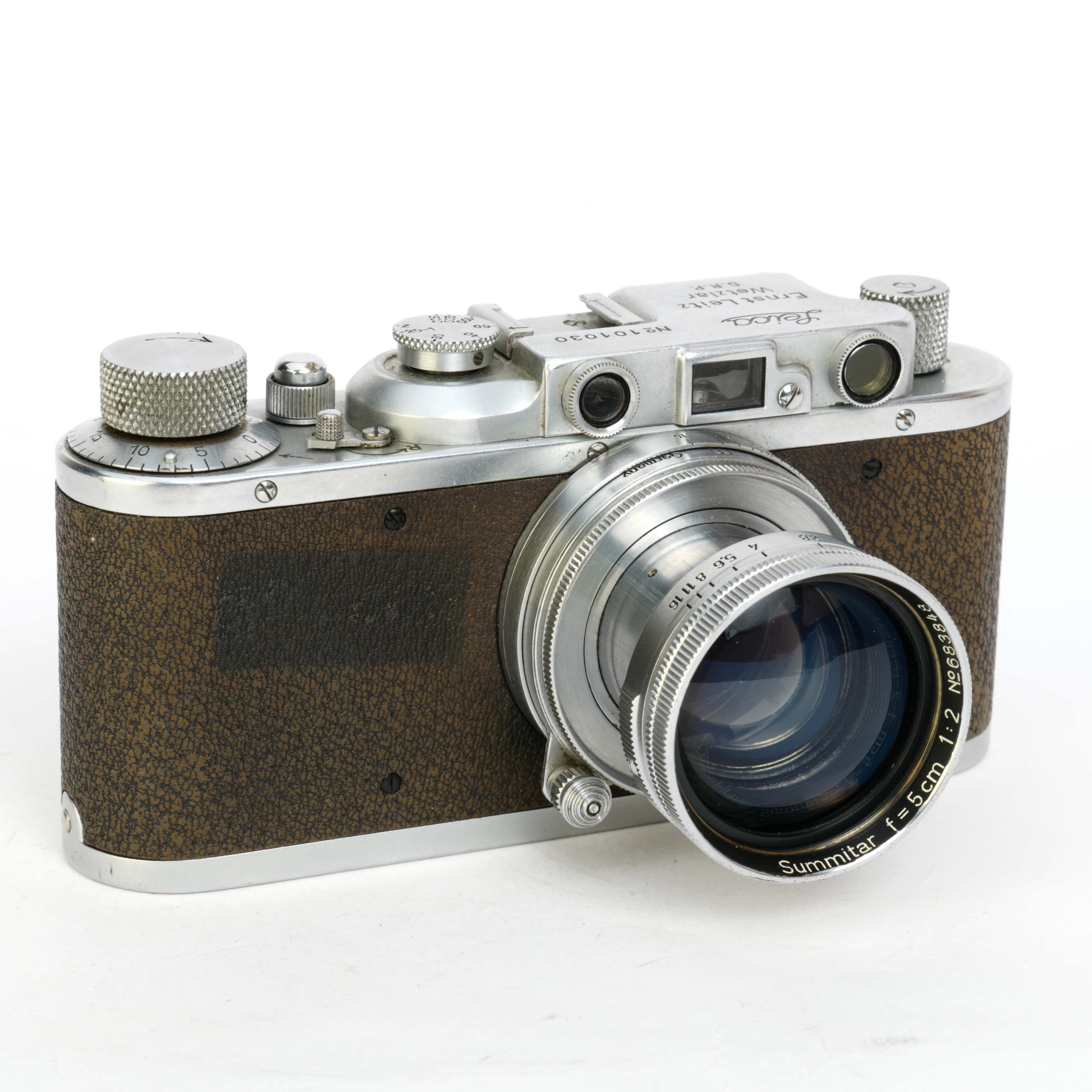 Leica IIIf 35mm Rangefinder Film Camera with Leitz Summitar 5cm f/2 Lens