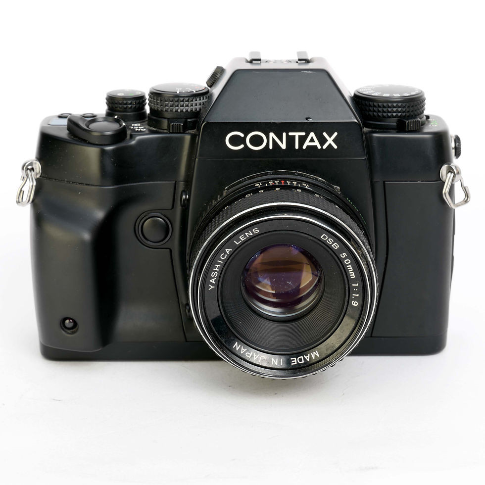 Thumbnail: Contax RX 35mm SLR Film Camera with Yashica DSB 50mm f/1.9 Lens