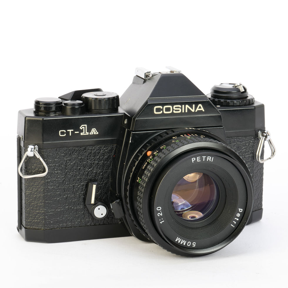 Thumbnail: Cosina CT-1a 35mm SLR Film Camera – with Petri 50mm f/2 Lens – Vintage K Mount