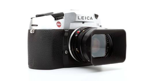 Leica R8 Silver SLR Film Camera with Leica Leitz Wetzlar Elmarit R
