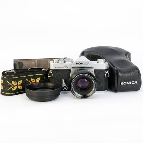 Konica Autoreflex T3 Film Camera with Konica Hexanon f1.8/50 mm