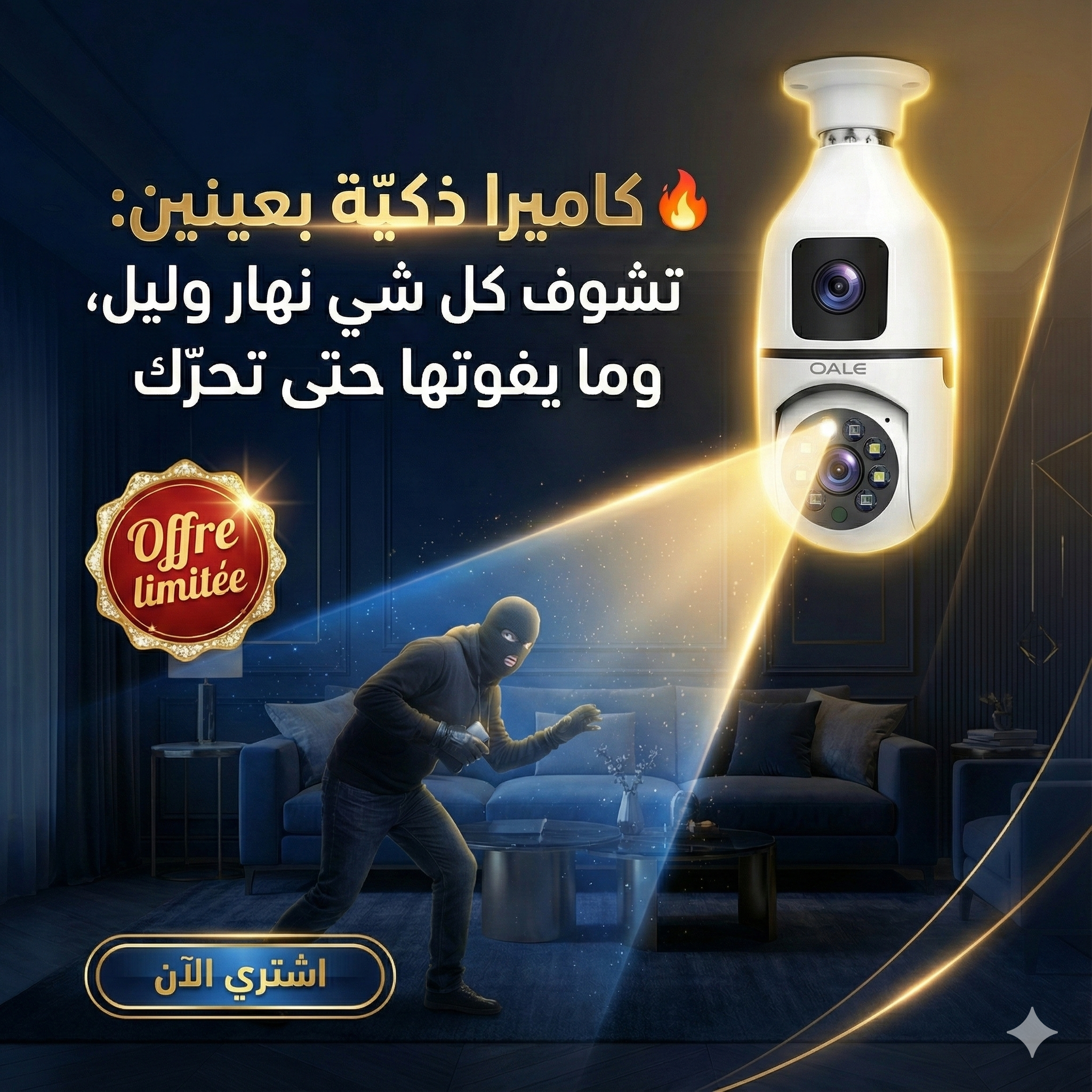 OALE iHome 02 Smart Bulb WiFi double camera -4MP