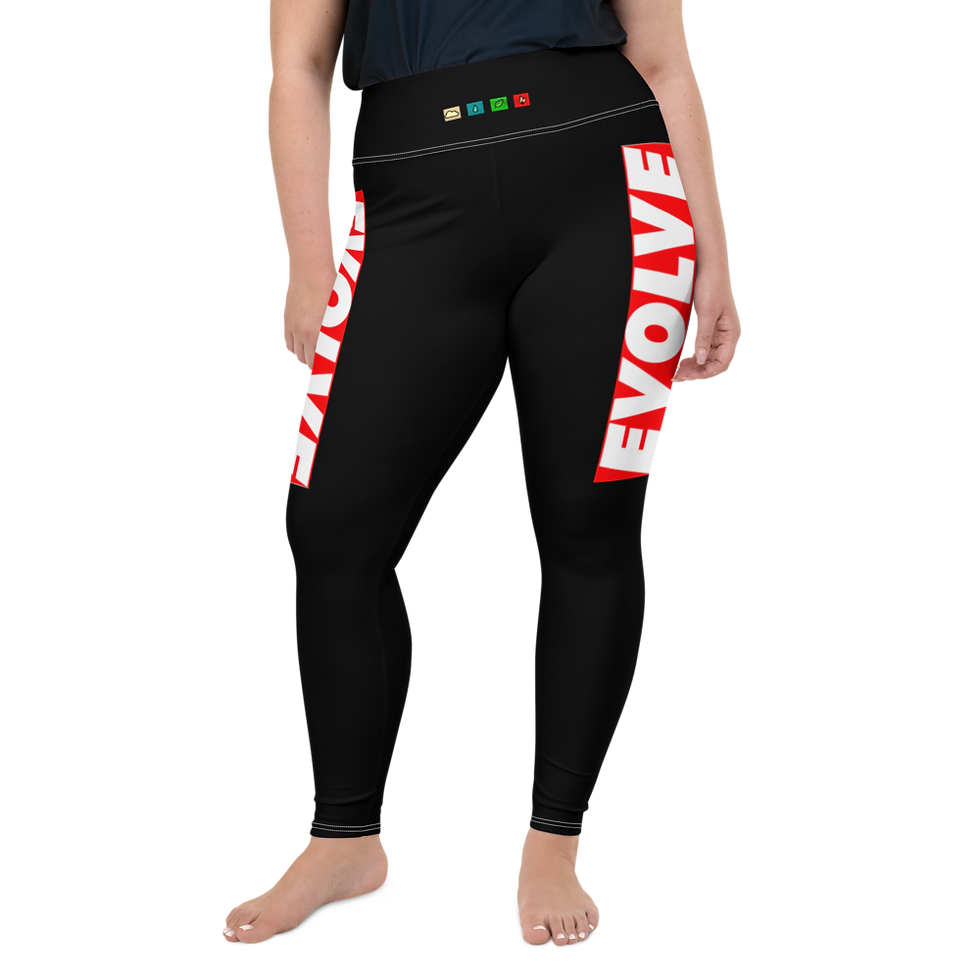 Evolve Agg'in Apparel All-Over Print Plus Size Leggings