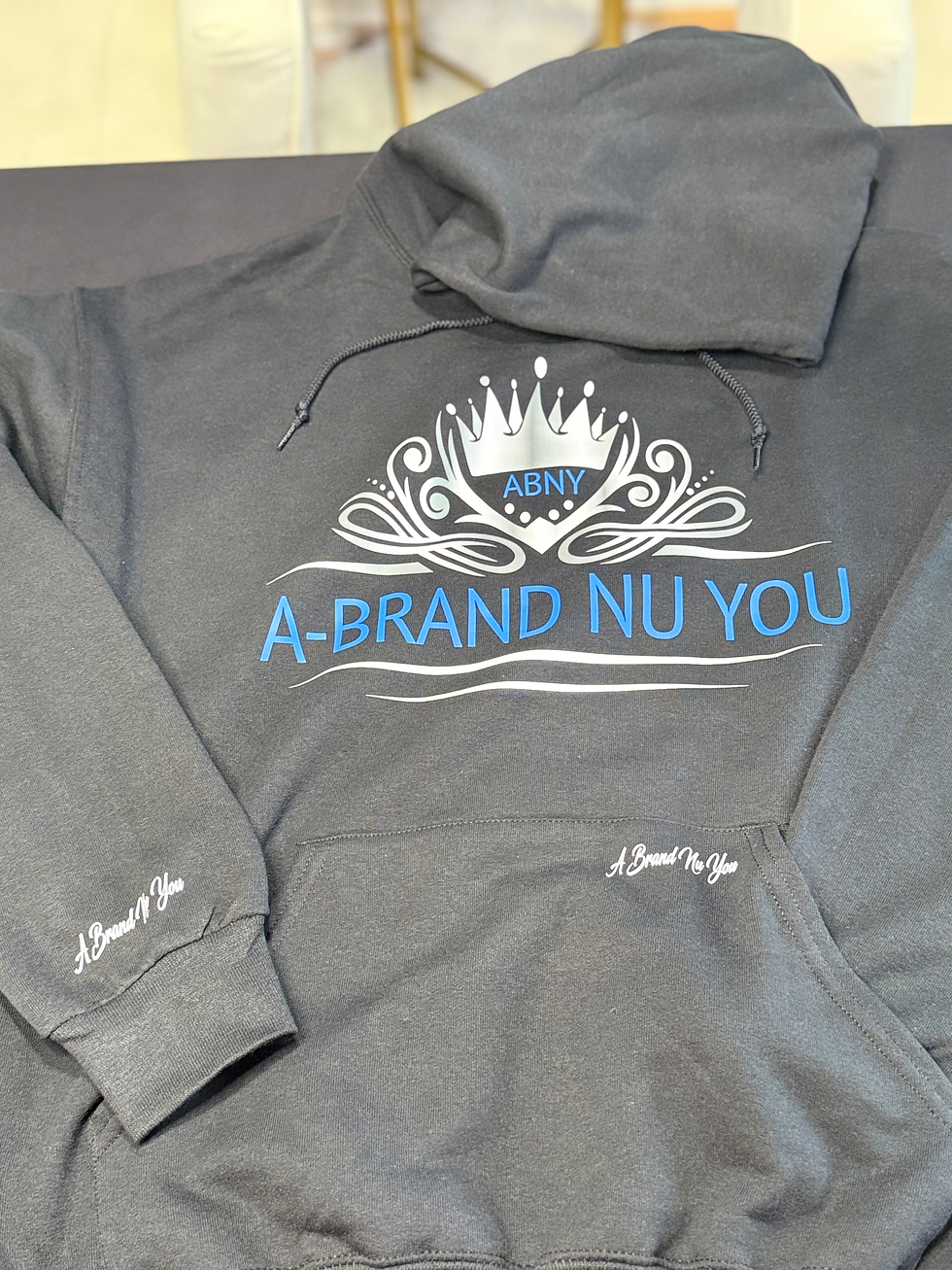 Thumbnail: Brand Nu You Empowerment Hoodie - Uplifting Pullover with Metallic Logo Upgrade