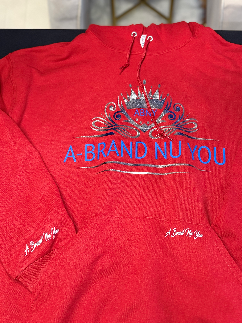 Thumbnail: Brand Nu You Empowerment Hoodie - Uplifting Pullover with Metallic Logo Upgrade