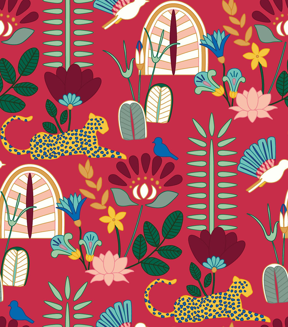 motif paradis terrestre rouge.jpg