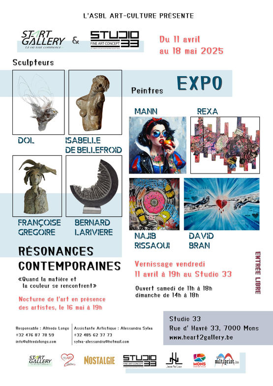l'affiche de l'exposition créée par mes soins !