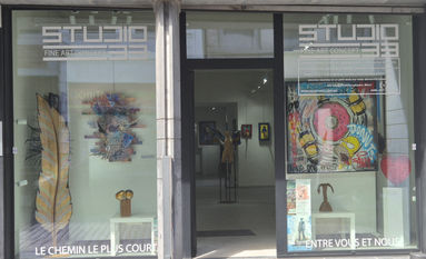 une de mes œuvres en vitrine !