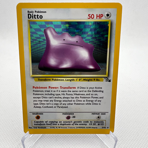 ポケモン - Ditto メタモン 1ED 1st Edition 英語版 3/62 Fossil 1st Edition Dutch Ditto CGC 9 Holo (8039) 3/62