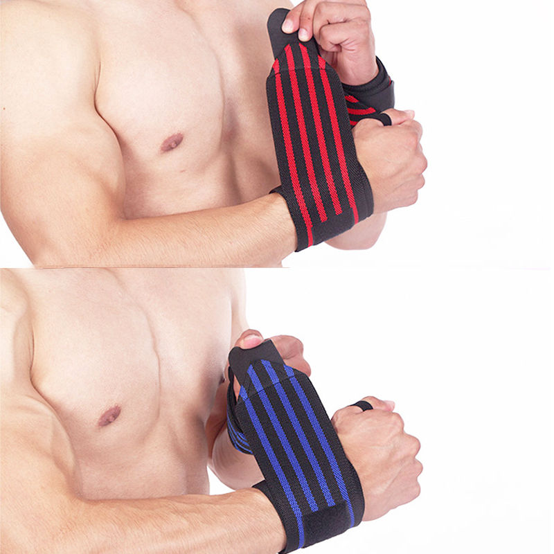 Thumbnail: Fitness Weightlifting Wrist Wraps Multi-Color Breathable Hand Support