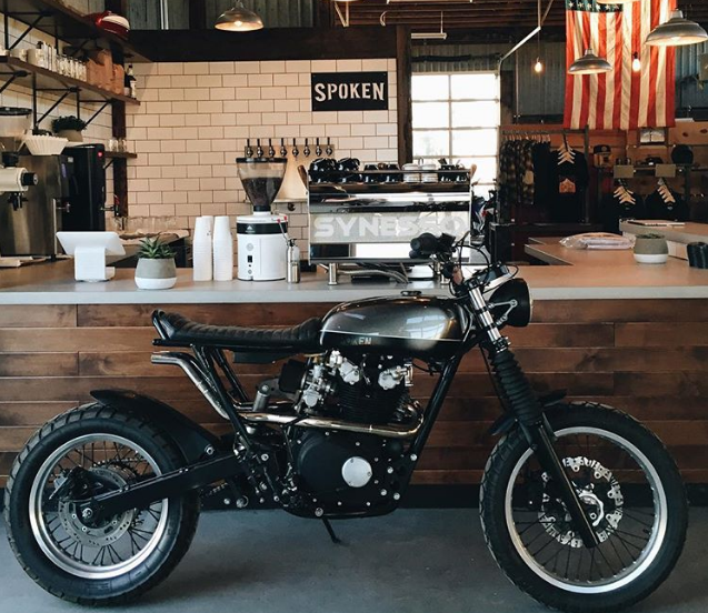 Café com moto- Moto com café