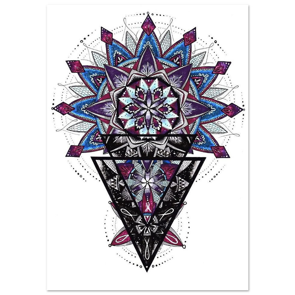 violet intricate detailed mandala