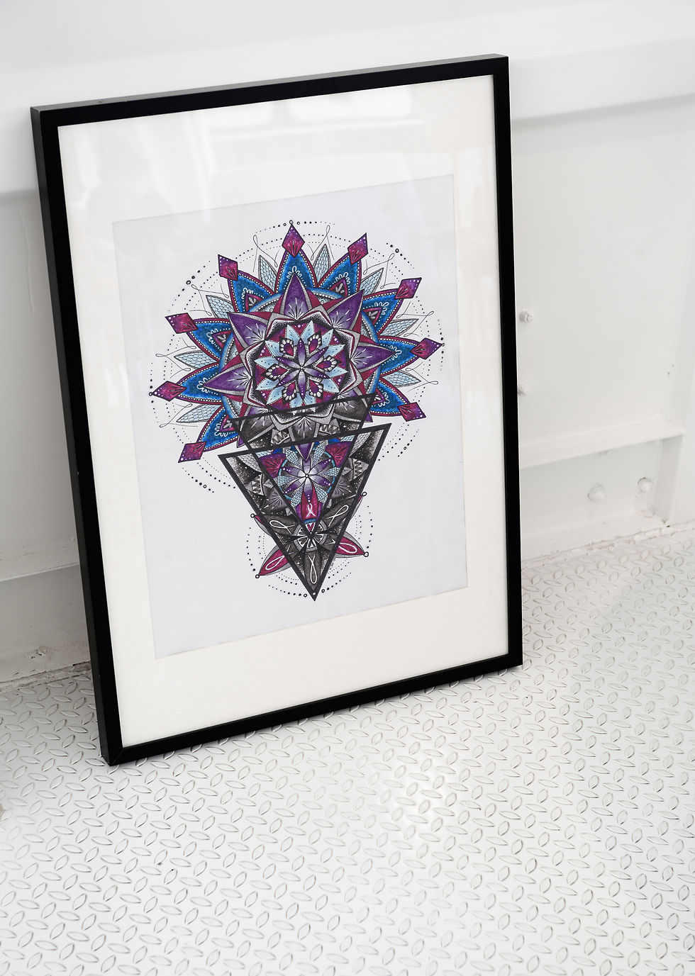 violet intricate detailed mandala