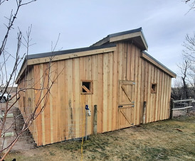 32'x24' insulated goat barn
