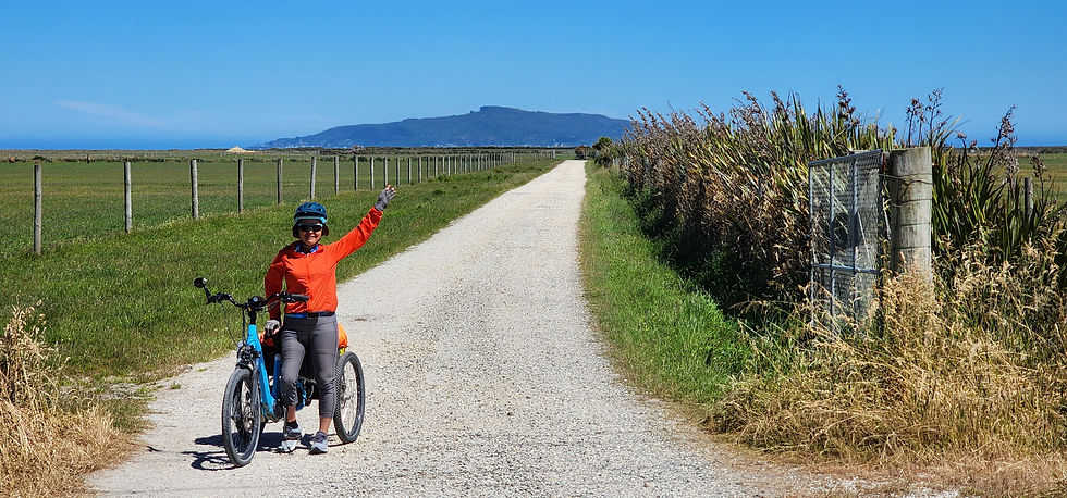 Pity the white path is a farm driveway, our track is much more humble, and beside the road