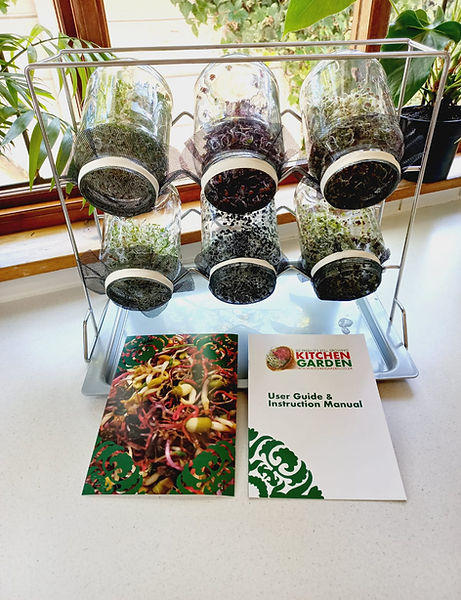Kitchen Garden Sprouting system with 6 Jars capacity