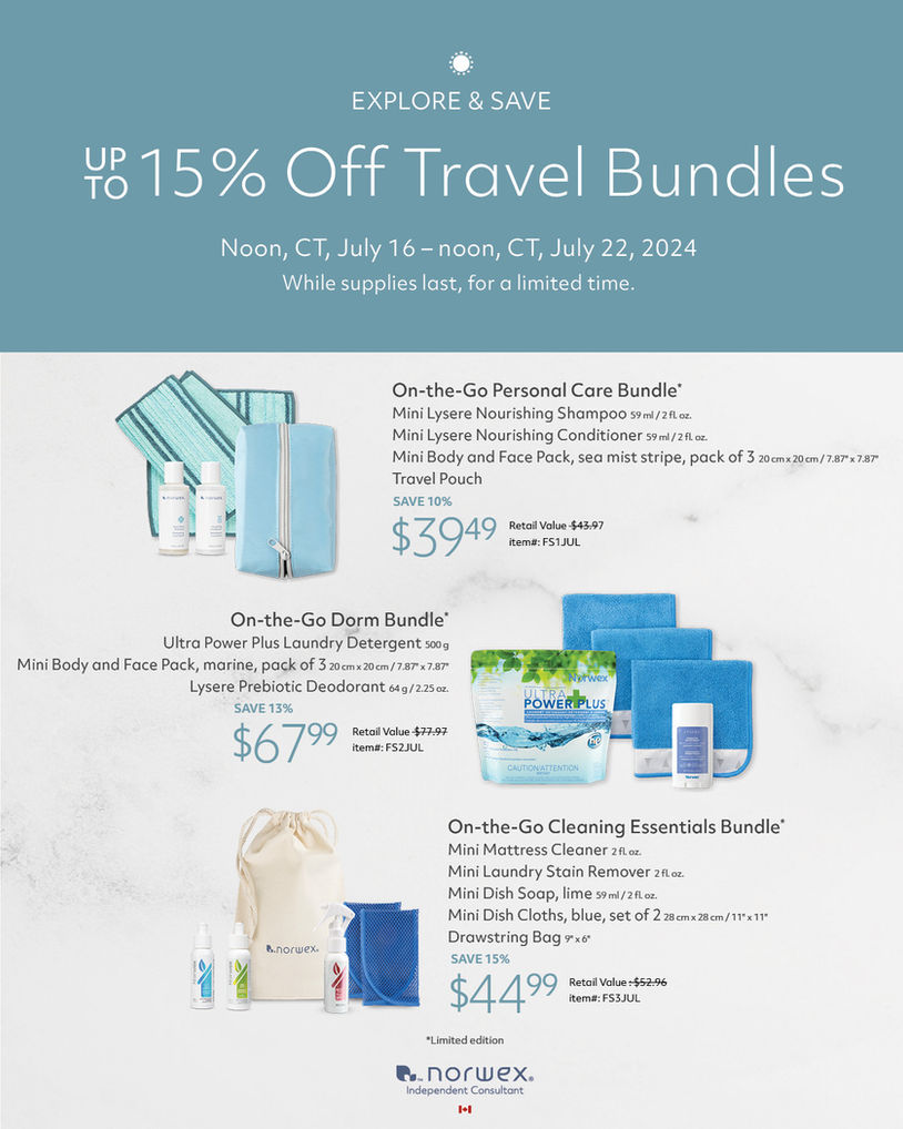 Canada-wide July Norwex Flash Sale.